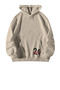 Cream Unisex Oversized Hoodie - 21 Savage Savage Mode Printed Kangaroo Pocket Streetwear Sweatshirt - 4