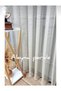 Taçvizon Color Iron-Free Mesh Tulle Curtain with Normal Pleats