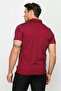 Men's Polo Neck T-shirt Claret Red - 8