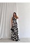 Patterned One-Shoulder Maxi Dress - 2