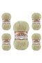 حبل محبوك يدويًا من Ayzen Home Angora Gold، عبوة من 5 قطع - 2