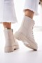 Beige Women's Boots - 3