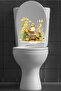 Cute Ducks and Colorful Flowers Toilet Seat Sticker Bathroom Sticker - 8