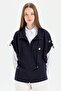 Women's Vest with Elastic Sleeves Navy Blue - 2