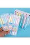 Highlighter 6-Piece Pen Set Highlighter Erasable Pens Double-Headed Matte Surface Stylish Gift 6 Pieces