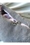 Gray Plush Pink Satin - Makeup and Grooming Bag - 3