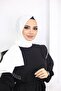 Hijab Women's Cotton Jazz Shawl Model _ White