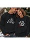 Lover Combination Lucky Fisherman Printed Valentine's Day Gift Sweatshirt Adult