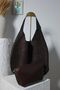 Lesta Puppy Suede Leather Bitter Brown Bag - 6