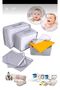 Birth Baby Bag Gray Polka Dot Set of 6 - 2