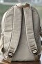 School Bag Unisex Dirty Cream Medium Size Clinker Waterproof Fabric Travel Laptop Bag - 5