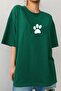 Unisex Paw Printed T-shirt