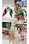 Foulard with Palestinian Flag Keffiye Shawl Scarf - 4