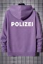سويت شيرت مطبوع بظهر Polizei للجنسين