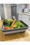 2-Piece Magic Folding Basin Basin Bucket Accordion Foldable Rectangular 8L and 4L - 2
