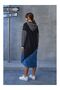 Striped Jean Detail Sweat Dress - 4