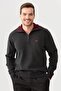 Men's Zipper Collar Classic Wool Sweater K.fume - 8