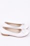 Embellished ' Everyday and Formal Ballet Flats Flats with Rhinestones, White Patent Leather - 2
