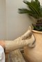 Dakota Beige Crocodile Zipper Detailed Women's Heeled Boots - 2