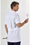 White Intermediate Length, Short Sleeve, Classic Collar, Doctor's Coat - 2