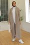 Women's Ring Braided Full Length Knitwear Cardigan - 7