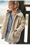 Girl's Fur Collar Towel Coat