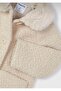 Girl's Fur Collar Towel Coat - 4