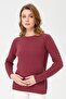Women's Crew Neck Sleeve Hair Knitted Wool Sweater K.G.Dry - 5