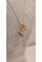 Letter E Stainless Steel Balloon Necklace - 2