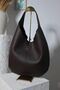 Lesta Puppy Suede Leather Bitter Brown Bag - 7