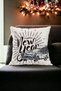 43X43 Christmas Throw Pillow Cover White Black New Year Car Christmas Happy New Year Happy New Year Written