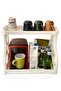 Countertop Tea Coffee Spice Rack Organizer 2-Tier Organizer White - 3