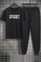 Unisex Spooky Printed 2-Piece Tracksuit Set