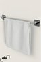Silver Chrome Adhesive Long Towel Holder - Wc Toilet and Kitchen Set of 3 - 2