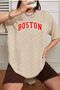 Unisex Boston Printed T-shirt
