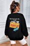 Unisex Hurry Up Printed Crew Neck Sweatshirt