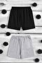 Pack of 2 Unisex Cotton Comfortable Combed Cotton Shorts - 2