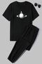 Unisex Astronaut Rides Printed 2-Piece Tracksuit Set