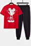 Unisex Usual Suspect Printed 2-Piece Tracksuit Set