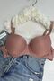 Basic Patterned Wired Support Bra Powder Pink - 2