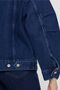 Kadın Raw Blue Premium Oversize Pilili Basic Denim Ceket - 6