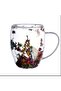 350ml Floral Pattern - Glass Heat Resistant Borosilicate Cup - 3
