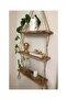 Wooden Decorative Design Special Processed 3-Rope Shelf Bookcase (Ready to Install 40Cmx14Cm)