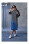 Striped Jean Detail Sweat Dress - 2