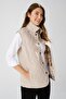 Women's Quilted Vest Beige - 2