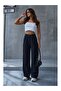 Palazzo Trousers - Black Lycra Cut - 4
