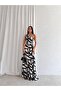 Patterned One-Shoulder Maxi Dress - 3