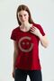 Fresh Collar T-Shirt Stoned Ggg Logo Claret Red - 2