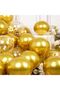 Chrome Gold and Transparent Confetti Balloon Set - 4