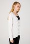 Knitwear Collar Colored Stone Printed Fine Woven Jacket Bone - 2